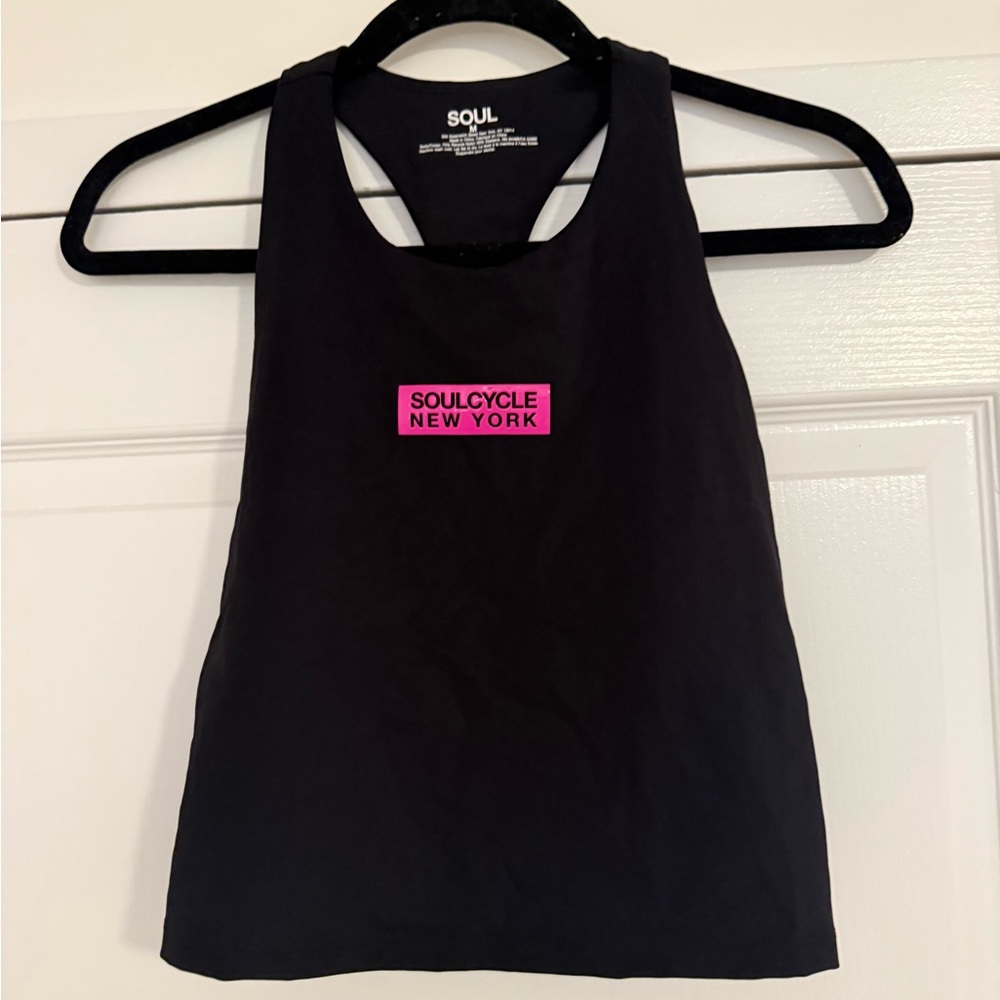 SoulCycle Razorback Black Workout Tank